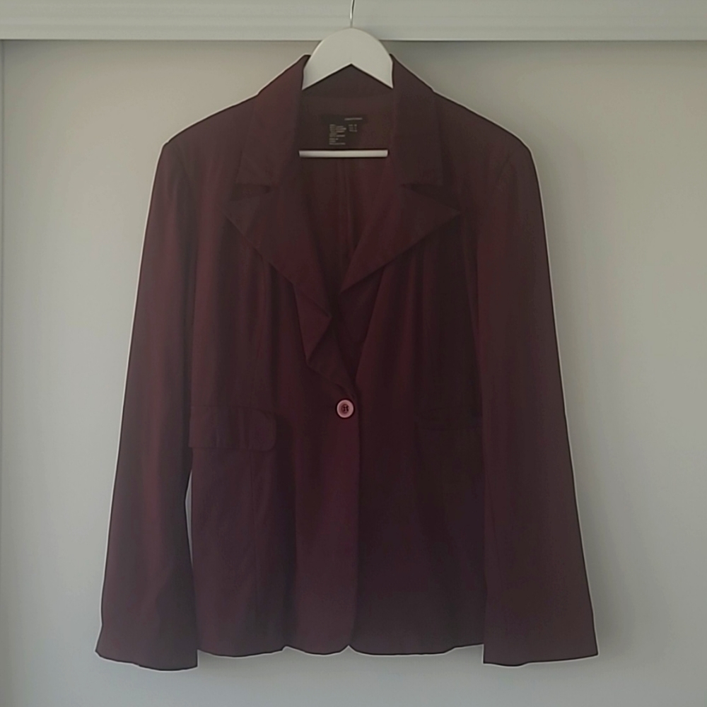 Zara Women's Wine Red Blazer
